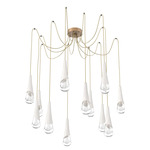 Hailstone Swag Chandelier - Novel Brass / Chalk