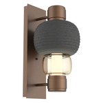 Torno Mandrel Wall Sconce - Burnished Bronze / Amber