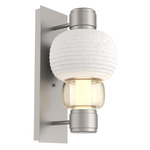 Torno Mandrel Wall Sconce - Beige Silver / Amber