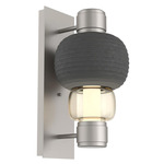 Torno Mandrel Wall Sconce - Beige Silver / Amber
