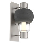 Torno Mandrel Wall Sconce - Beige Silver / Clear