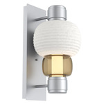 Torno Mandrel Wall Sconce - Classic Silver / Bronze