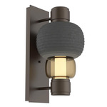Torno Mandrel Wall Sconce - Flat Bronze / Bronze