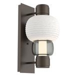 Torno Mandrel Wall Sconce - Flat Bronze / Smoke