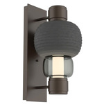 Torno Mandrel Wall Sconce - Flat Bronze / Smoke