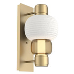Torno Mandrel Wall Sconce - Gilded Brass / Bronze