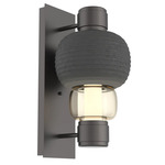 Torno Mandrel Wall Sconce - Graphite / Amber