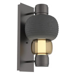 Torno Mandrel Wall Sconce - Graphite / Bronze
