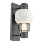 Torno Mandrel Wall Sconce - Graphite / Smoke
