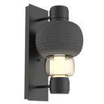 Torno Mandrel Wall Sconce - Matte Black / Amber