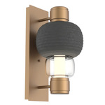 Torno Mandrel Wall Sconce - Novel Brass / Clear