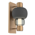 Torno Mandrel Wall Sconce - Novel Brass / Smoke