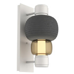 Torno Mandrel Wall Sconce - Salt White / Bronze