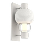 Torno Mandrel Wall Sconce - Salt White / Clear