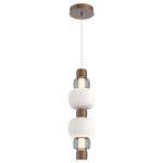 Torno Mandrel Double Pendant - Burnished Bronze / Smoke