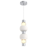 Torno Mandrel Double Pendant - Classic Silver / Amber