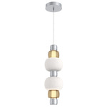 Torno Mandrel Double Pendant - Classic Silver / Bronze