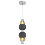 Torno Mandrel Double Pendant - Classic Silver / Bronze