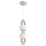 Torno Mandrel Double Pendant - Classic Silver / Smoke