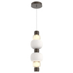 Torno Mandrel Double Pendant - Flat Bronze / Amber