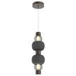 Torno Mandrel Double Pendant - Flat Bronze / Smoke