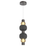 Torno Mandrel Double Pendant - Graphite / Bronze