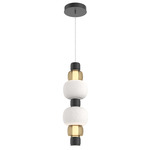 Torno Mandrel Double Pendant - Matte Black / Bronze