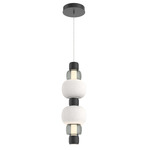 Torno Mandrel Double Pendant - Matte Black / Smoke