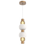 Torno Mandrel Double Pendant - Novel Brass / Bronze