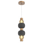 Torno Mandrel Double Pendant - Novel Brass / Bronze