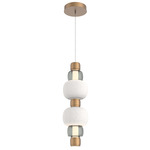 Torno Mandrel Double Pendant - Novel Brass / Smoke