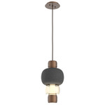 Torno Mandrel Pendant - Burnished Bronze / Amber