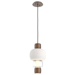 Torno Mandrel Pendant - Burnished Bronze / Clear