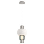 Torno Mandrel Pendant - Beige Silver / Smoke