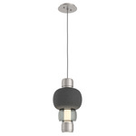Torno Mandrel Pendant - Beige Silver / Smoke