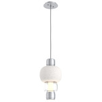 Torno Mandrel Pendant - Classic Silver / Clear