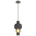 Torno Mandrel Pendant - Flat Bronze / Bronze