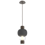 Torno Mandrel Pendant - Flat Bronze / Clear