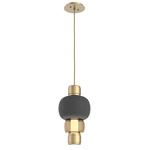 Torno Mandrel Pendant - Gilded Brass / Bronze