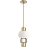 Torno Mandrel Pendant - Gilded Brass / Smoke