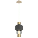 Torno Mandrel Pendant - Gilded Brass / Smoke
