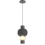 Torno Mandrel Pendant - Graphite / Amber