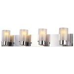 Essex Bathroom Vanity Light - Chrome / Opal