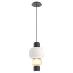 Torno Mandrel Pendant - Matte Black / Amber