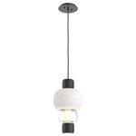 Torno Mandrel Pendant - Matte Black / Clear