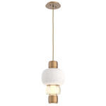 Torno Mandrel Pendant - Novel Brass / Amber