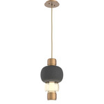 Torno Mandrel Pendant - Novel Brass / Amber