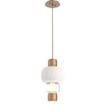 Torno Mandrel Pendant - Novel Brass / Clear