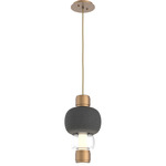 Torno Mandrel Pendant - Novel Brass / Clear