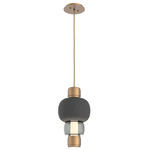 Torno Mandrel Pendant - Novel Brass / Smoke